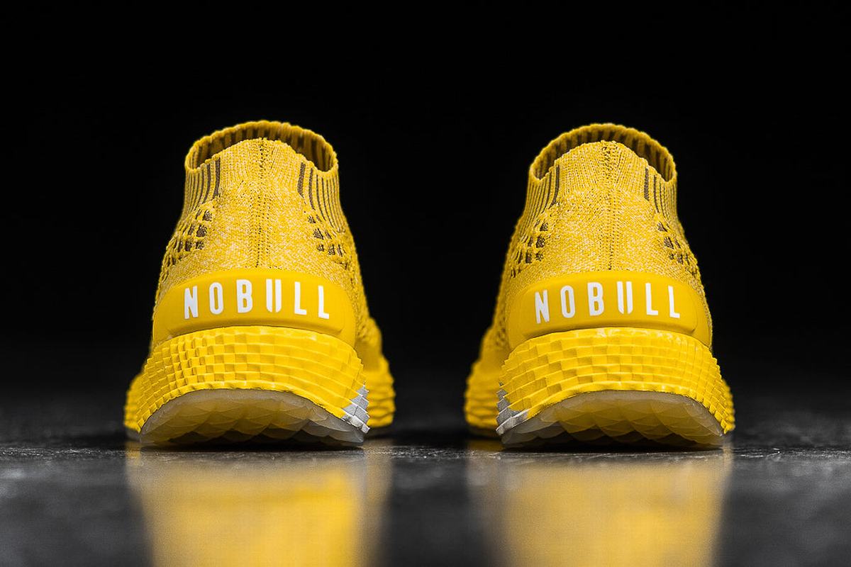 Chaussures Running Nobull Knit Runner Femme Citron | LX2087193