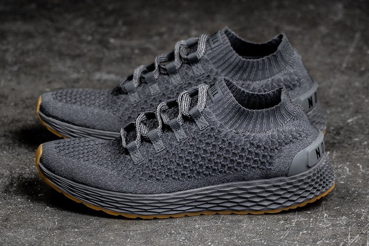 Chaussures Running Nobull Knit Runner Femme Grise Foncé | MO2168497