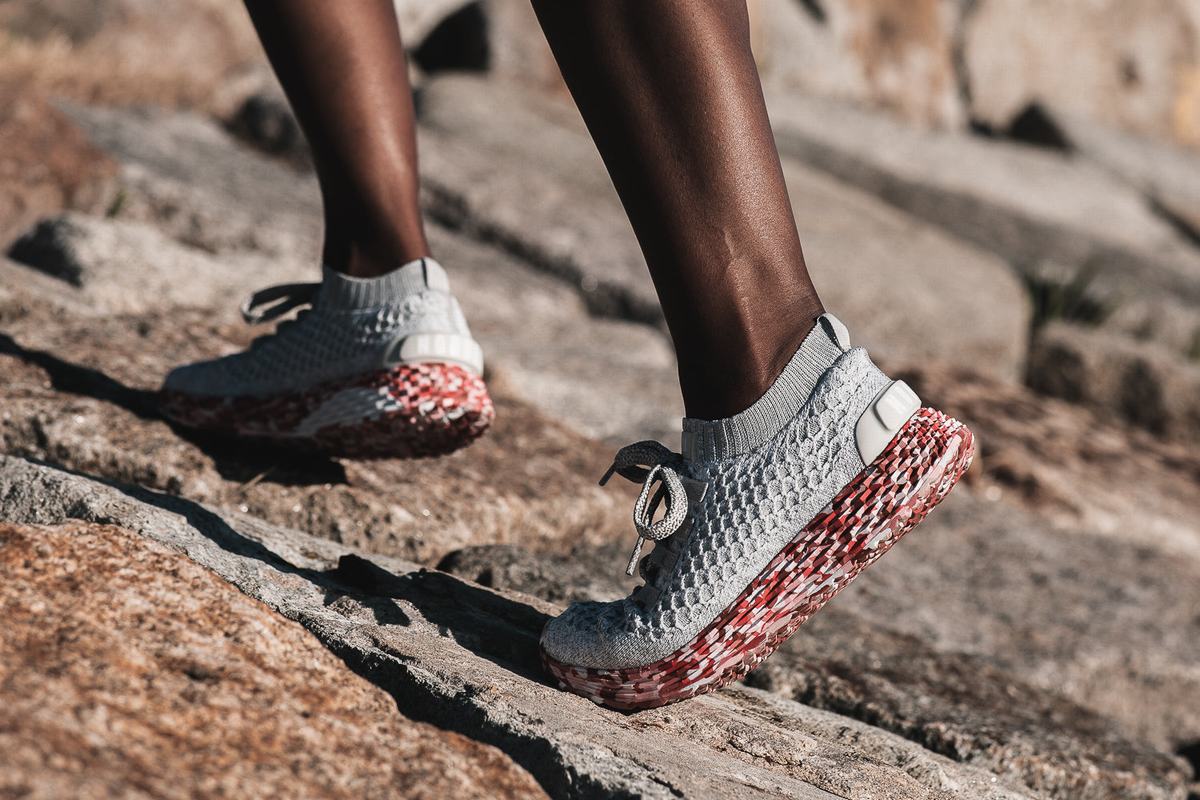 Chaussures Running Nobull Knit Runner Femme Grise Rouge | UJ2164083