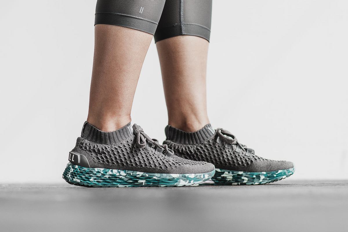 Chaussures Running Nobull Knit Runner Femme Grise Foncé | VL1750486