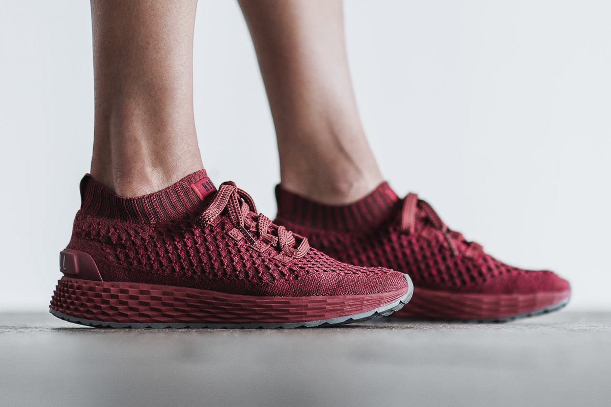 Chaussures Running Nobull Knit Runner Femme Rouge | VT1053674
