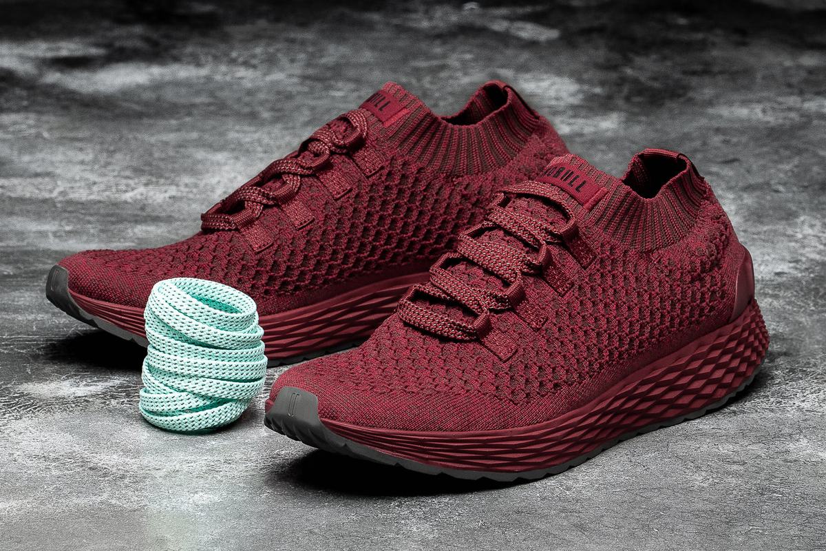 Chaussures Running Nobull Knit Runner Femme Rouge | VT1053674