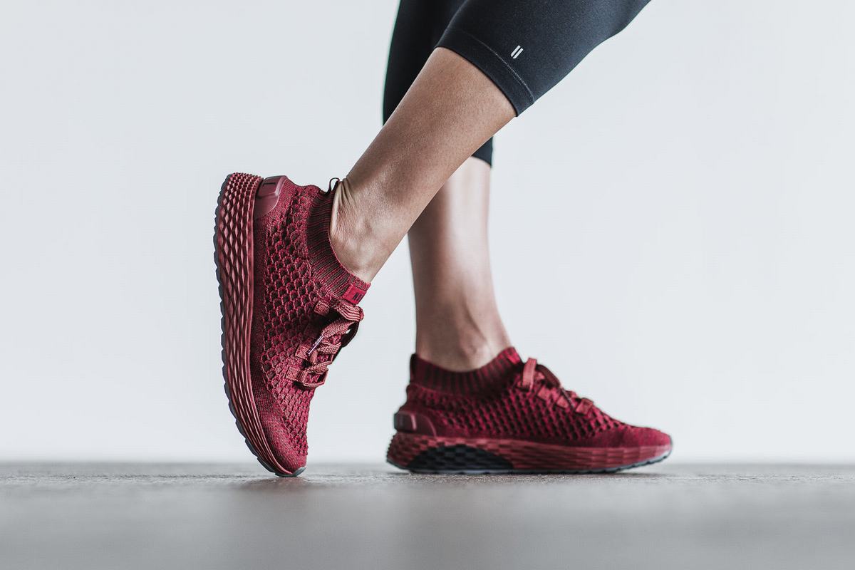 Chaussures Running Nobull Knit Runner Femme Rouge | VT1053674