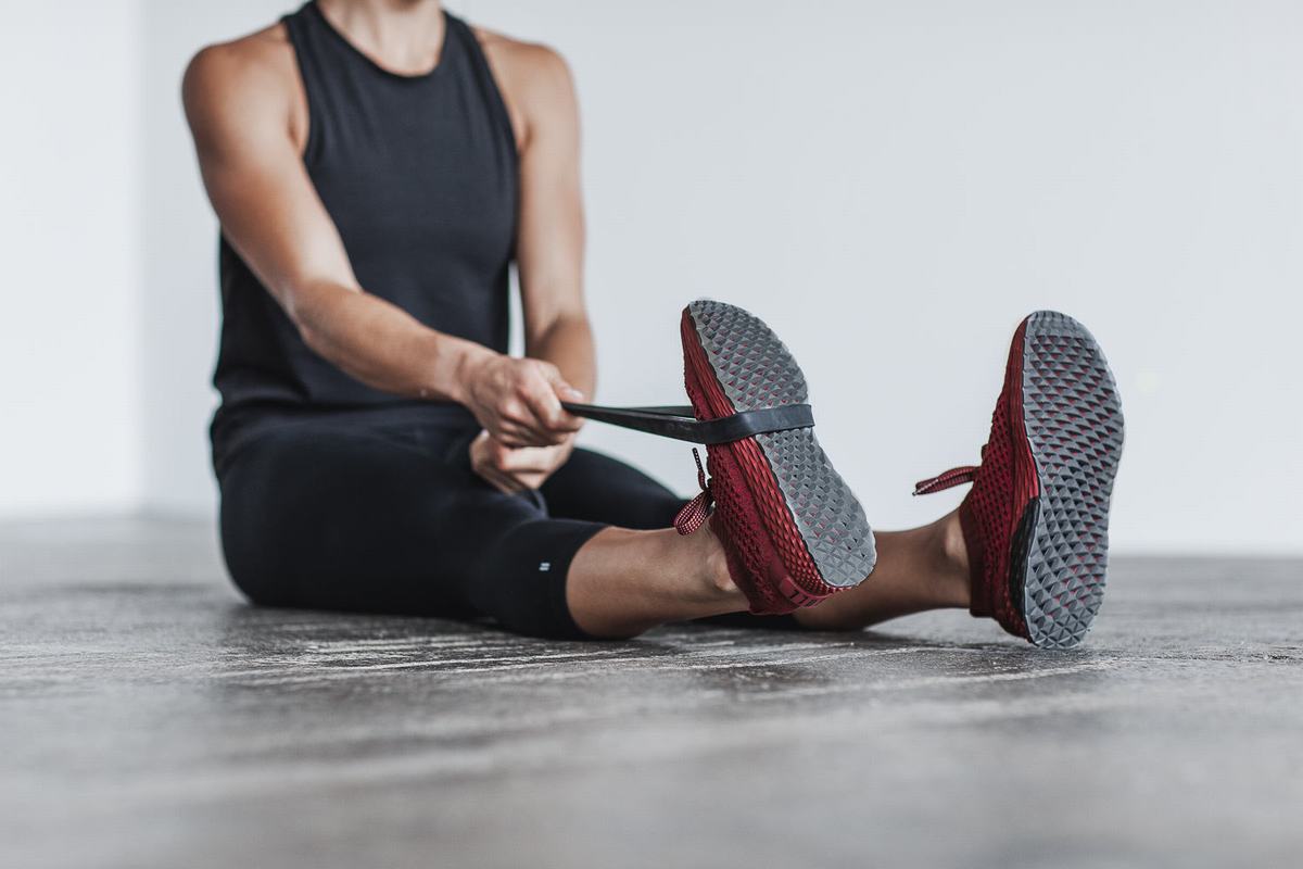 Chaussures Running Nobull Knit Runner Femme Rouge | VT1053674