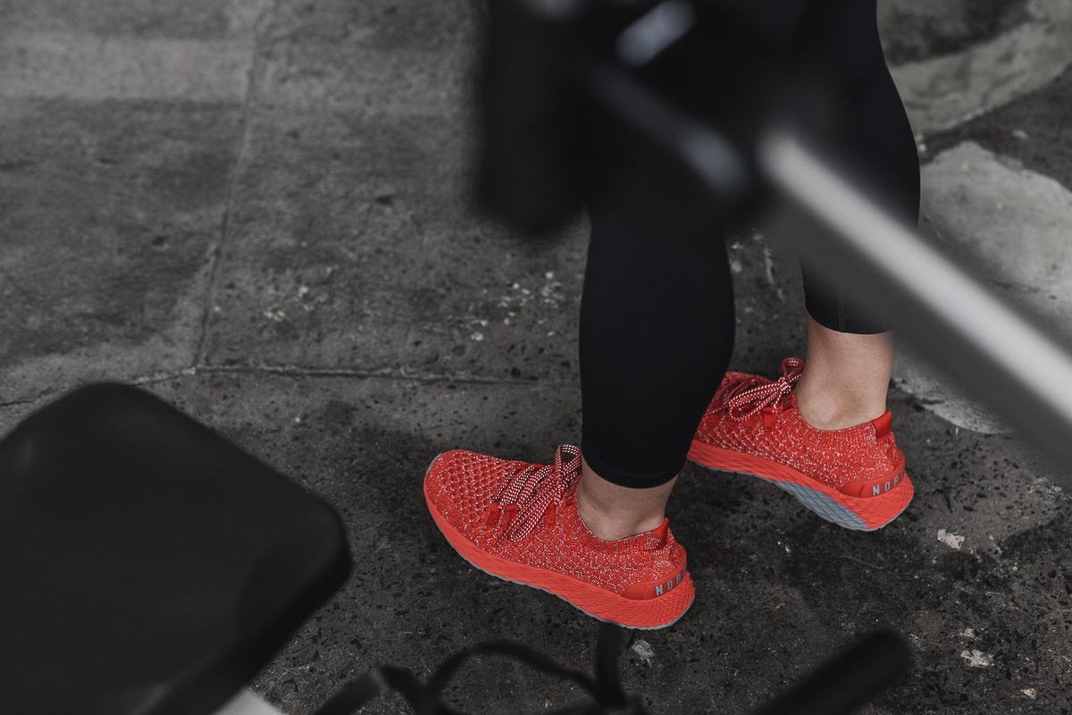 Chaussures Running Nobull Knit Runner Femme Rouge Clair | VW4938710