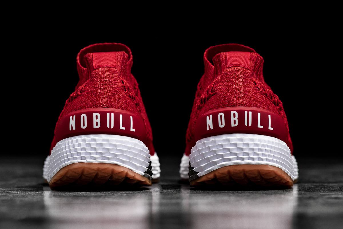 Chaussures Running Nobull Knit Runner Femme Rouge | XB4360271