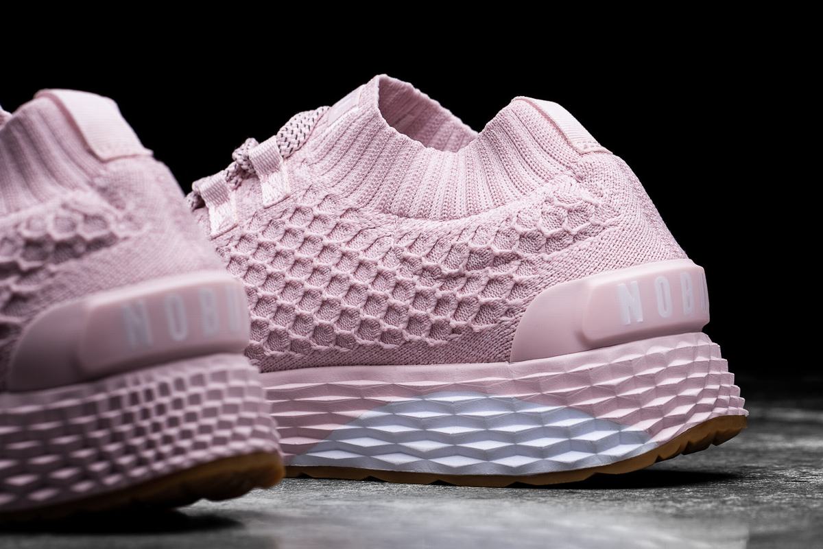 Chaussures Running Nobull Knit Runner Femme Rose | XH4102586