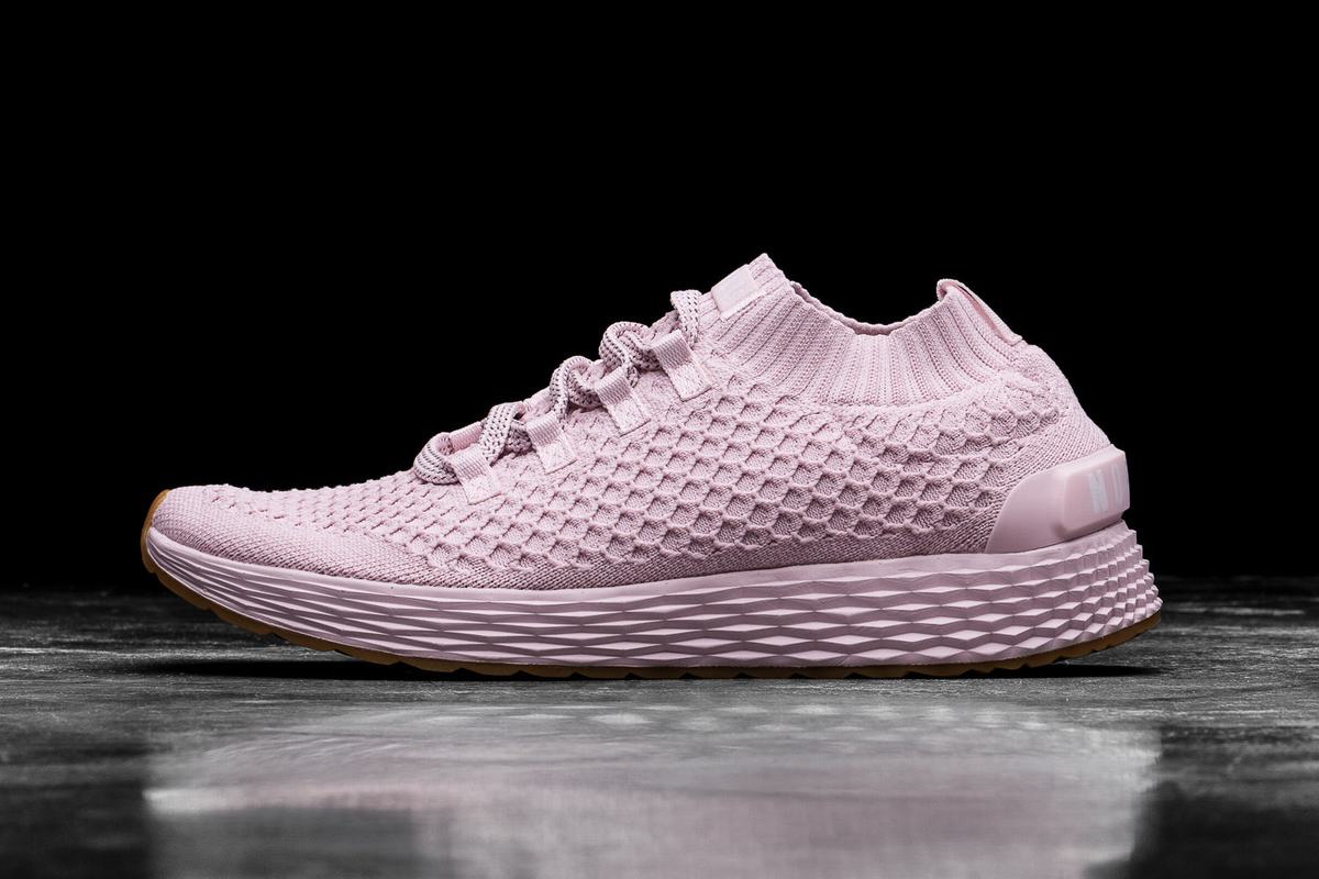 Chaussures Running Nobull Knit Runner Femme Rose | XH4102586