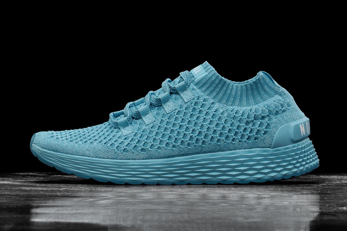 Chaussures Running Nobull Knit Runner Femme Bleu Clair | YM3628015