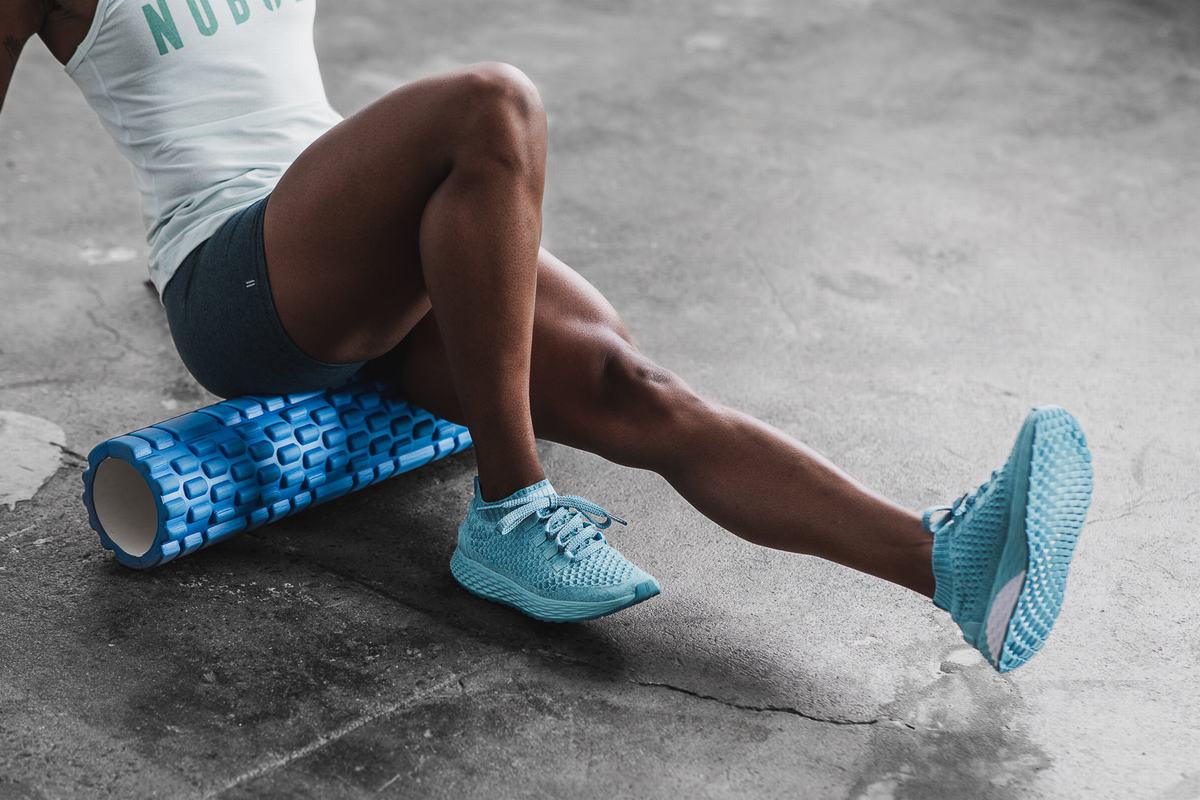 Chaussures Running Nobull Knit Runner Femme Bleu Clair | YM3628015