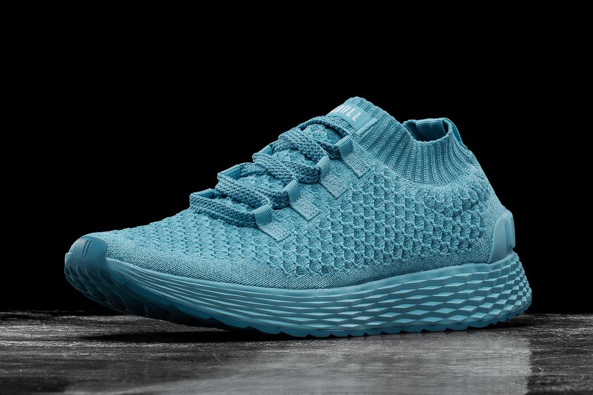 Chaussures Running Nobull Knit Runner Femme Bleu Clair | YM3628015