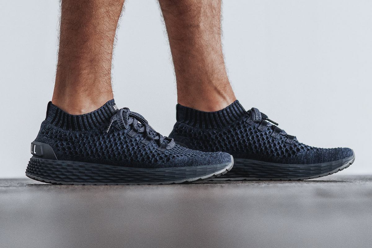 Chaussures Running Nobull Knit Runner Homme Bleu Marine | BE3162048