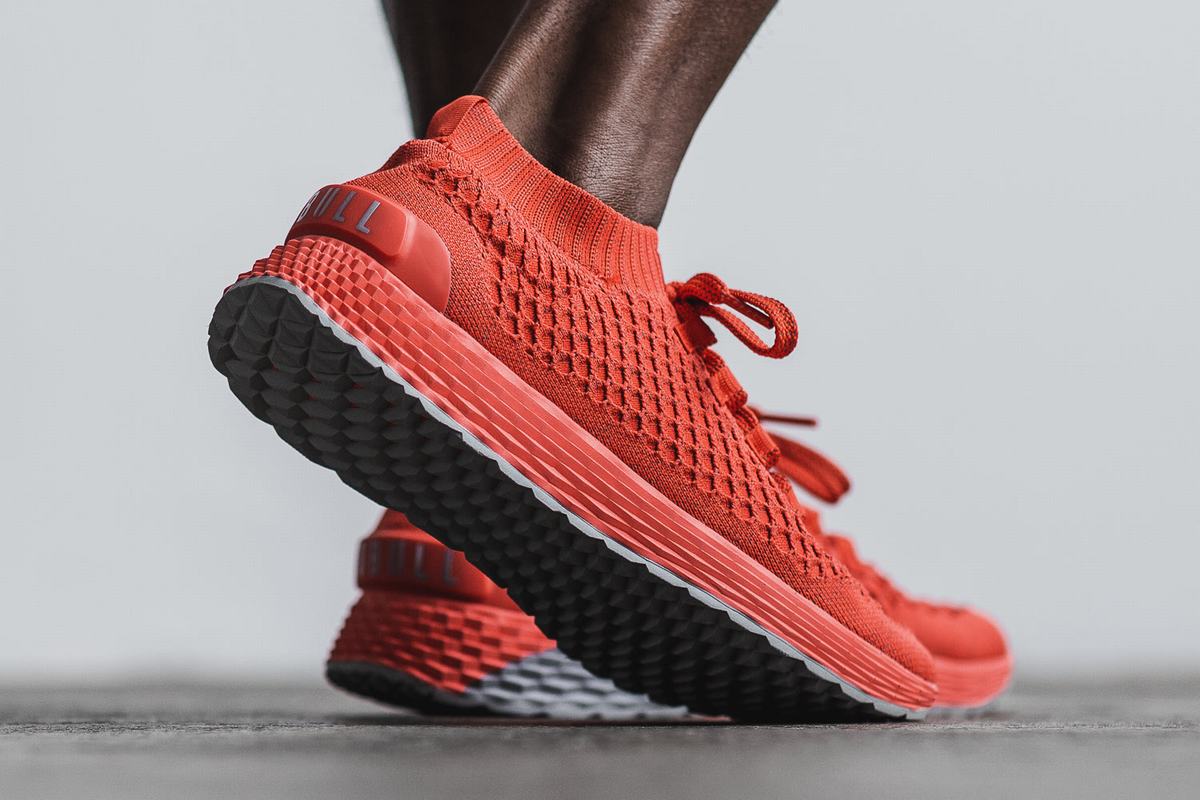 Chaussures Running Nobull Knit Runner Homme Rouge Clair | DV7601284