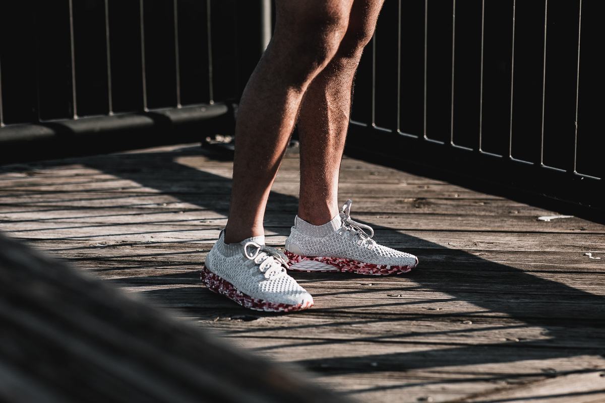 Chaussures Running Nobull Knit Runner Homme Grise Rouge | FU2360714