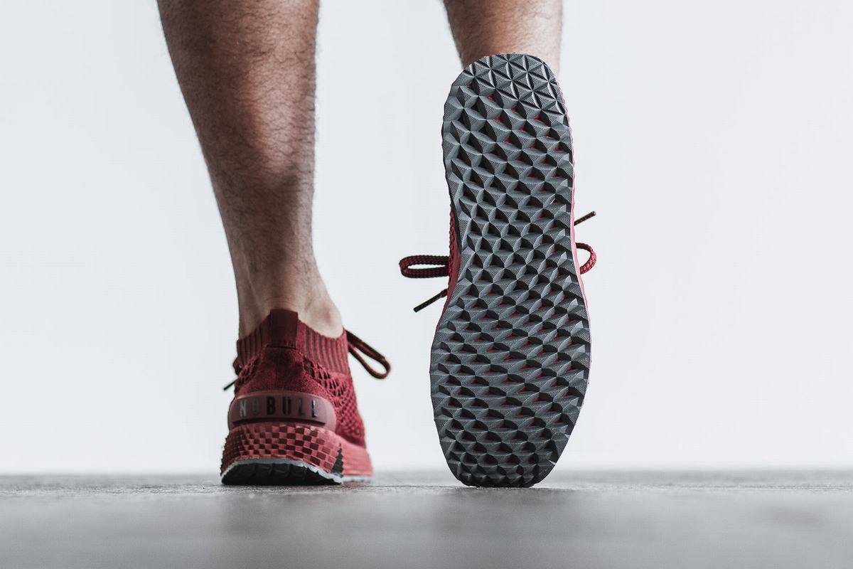 Chaussures Running Nobull Knit Runner Homme Rouge | GD2750938