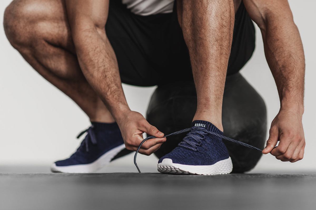 Chaussures Running Nobull Knit Runner Homme Bleu Marine | JC3085176