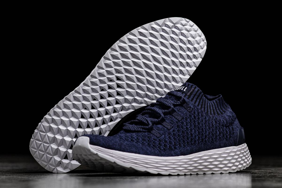 Chaussures Running Nobull Knit Runner Homme Bleu Marine | JC3085176