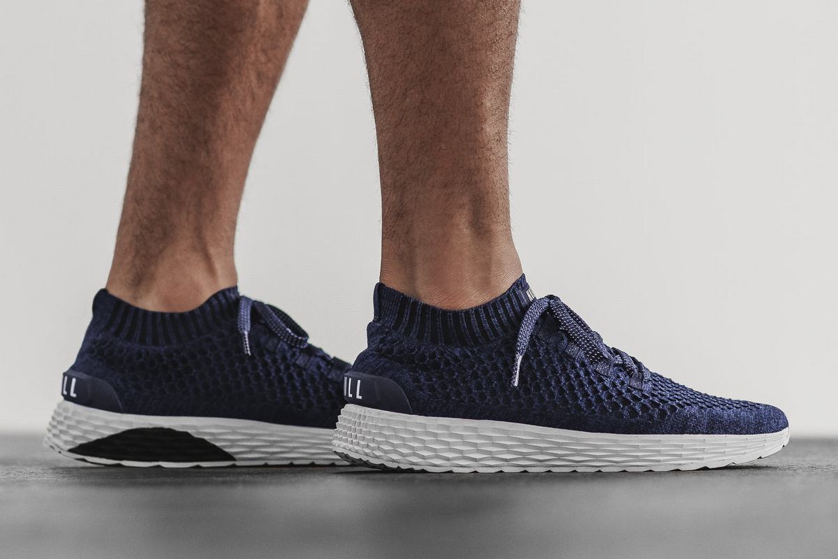 Chaussures Running Nobull Knit Runner Homme Bleu Marine | JC3085176