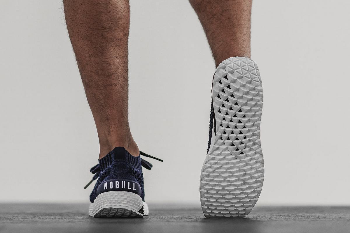 Chaussures Running Nobull Knit Runner Homme Bleu Marine | JC3085176