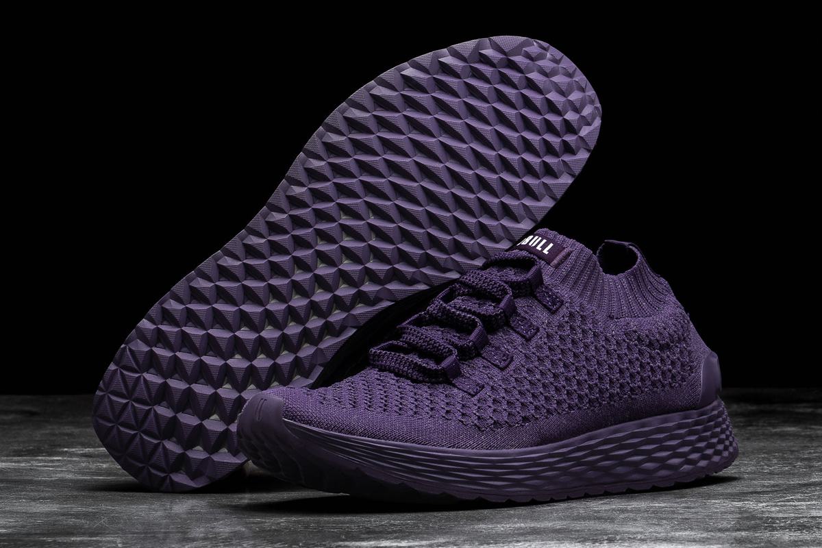 Chaussures Running Nobull Knit Runner Homme Violette | KL7360159