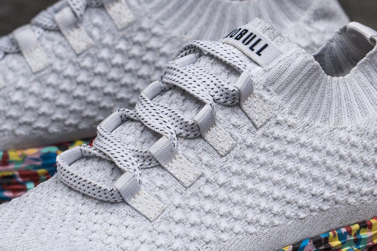 Chaussures Running Nobull Knit Runner Homme Blanche | KT3197246