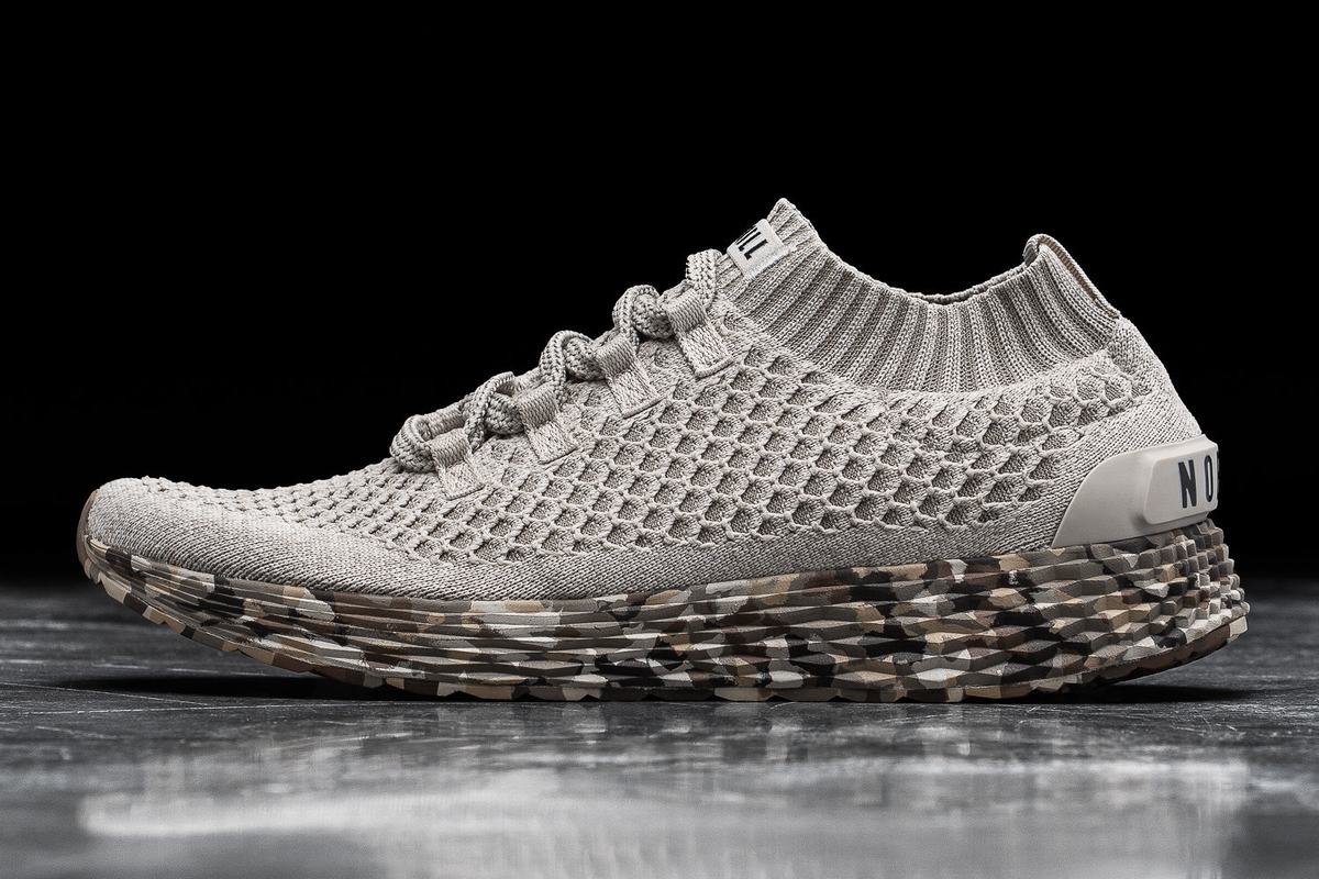 Chaussures Running Nobull Knit Runner Homme Beige | MZ3910542