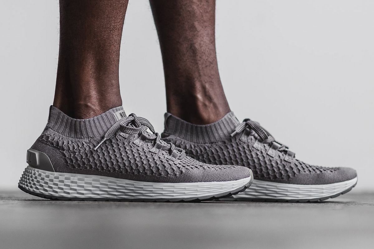 Chaussures Running Nobull Knit Runner Homme Grise Foncé | OD1796528