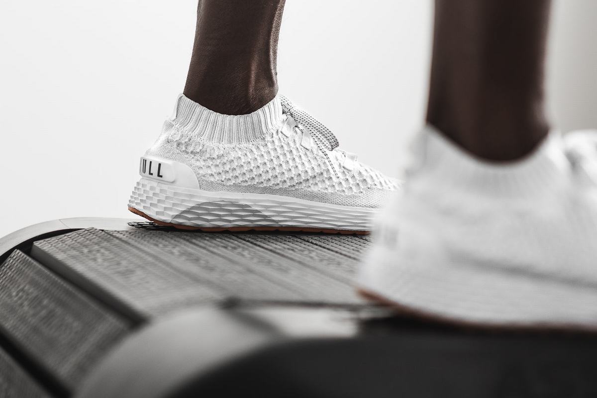 Chaussures Running Nobull Knit Runner Homme Blanche | OH6741589