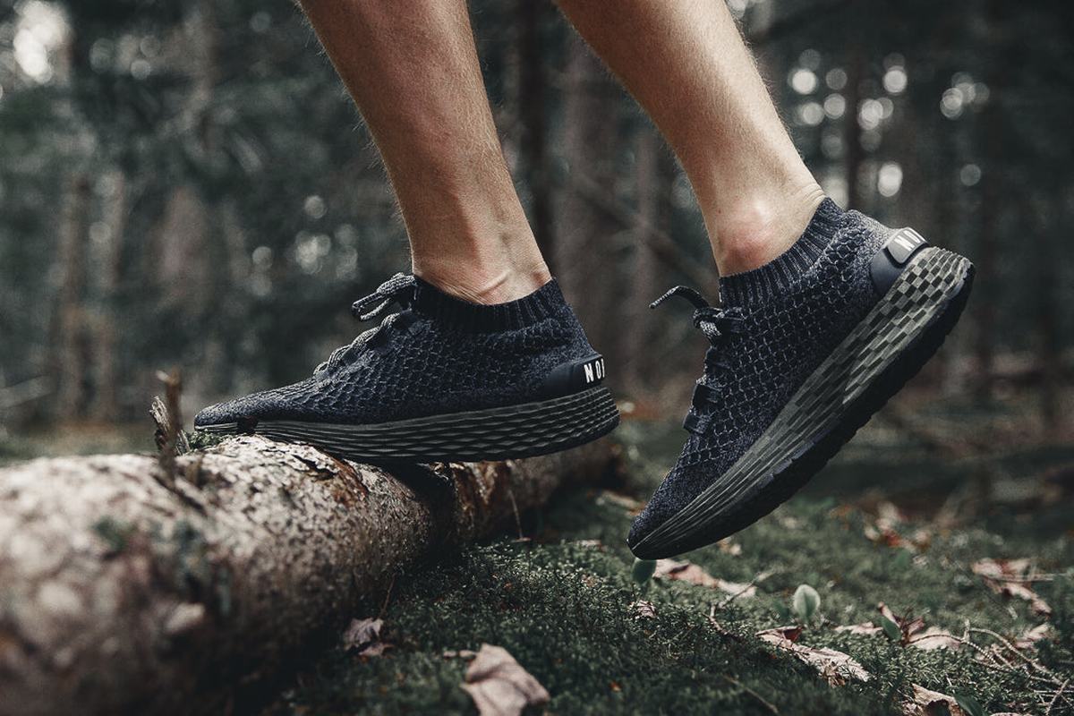 Chaussures Running Nobull Knit Runner Homme Noir Vert Foncé | OV7895304