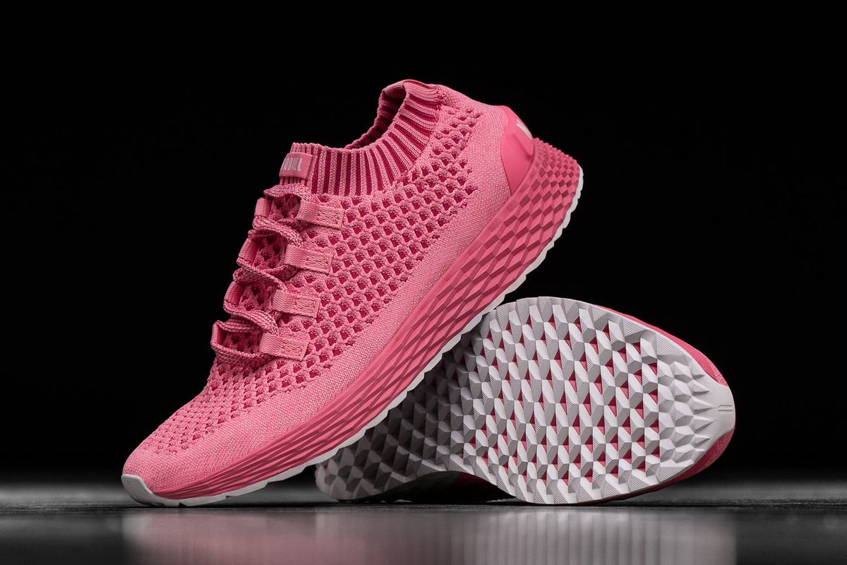 Chaussures Running Nobull Knit Runner Homme Rose Clair | PB8175269