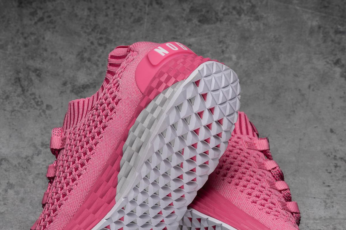 Chaussures Running Nobull Knit Runner Homme Rose Clair | PB8175269