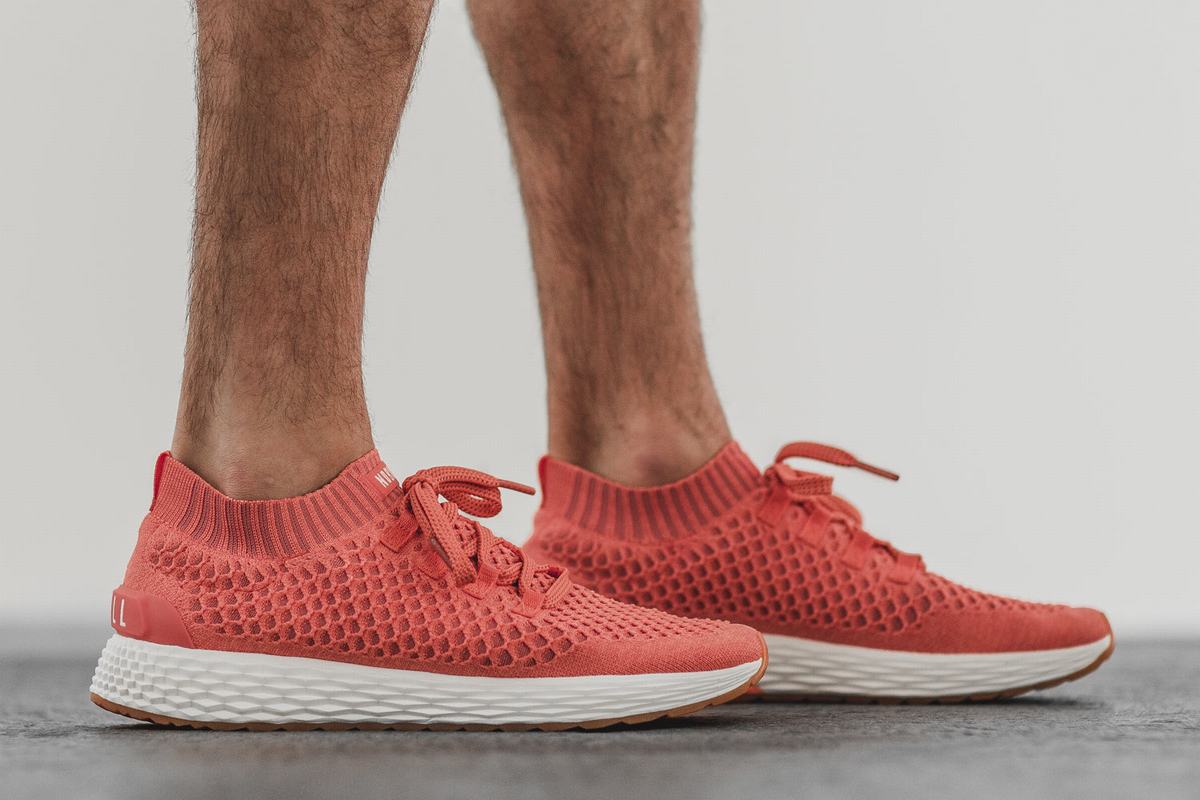 Chaussures Running Nobull Knit Runner Homme Corail | PT0362175