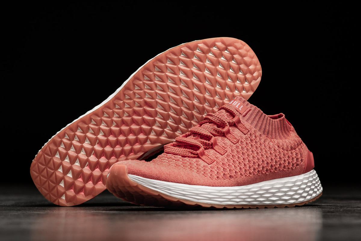 Chaussures Running Nobull Knit Runner Homme Corail | PT0362175