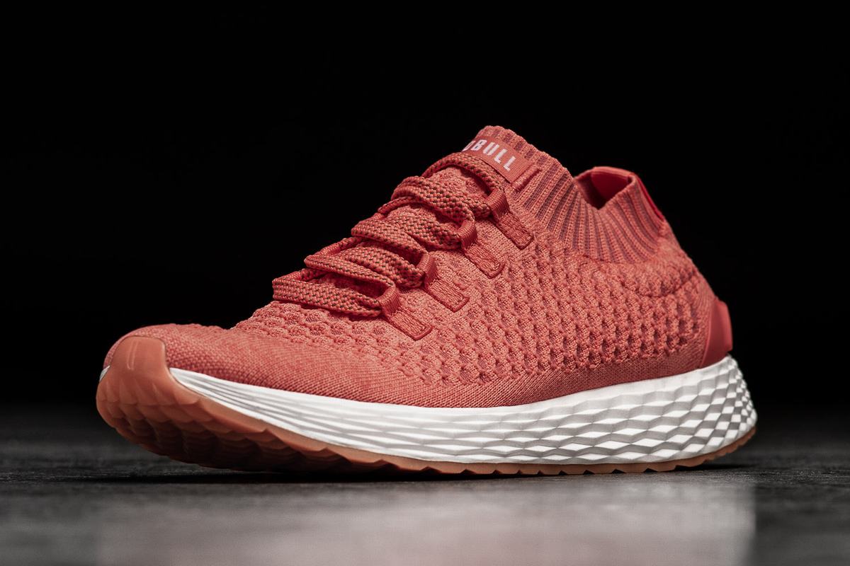 Chaussures Running Nobull Knit Runner Homme Corail | PT0362175