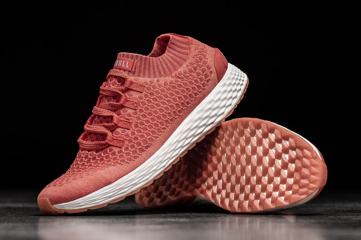 Chaussures Running Nobull Knit Runner Homme Corail | PT0362175