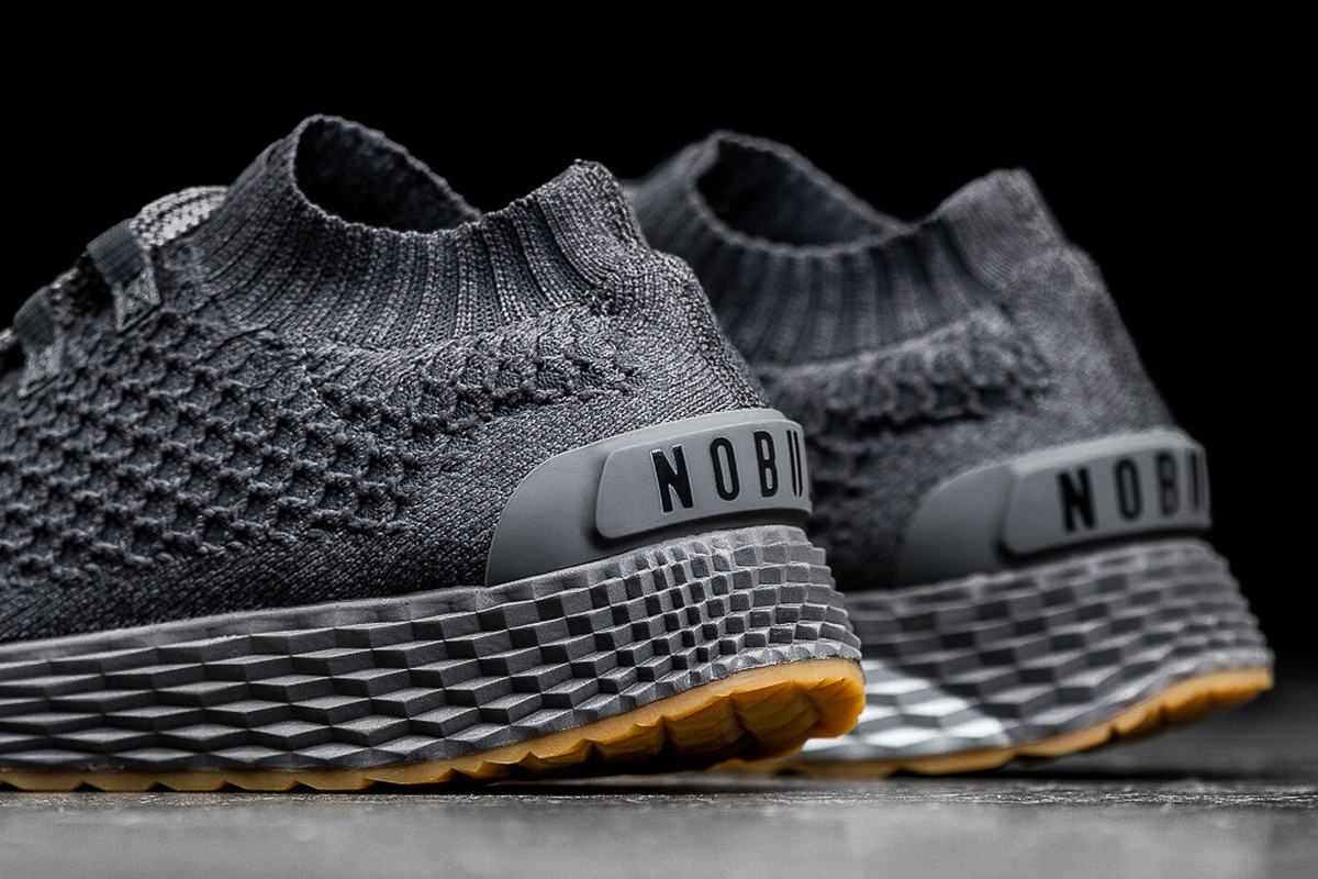 Chaussures Running Nobull Knit Runner Homme Grise Foncé | PV2650319