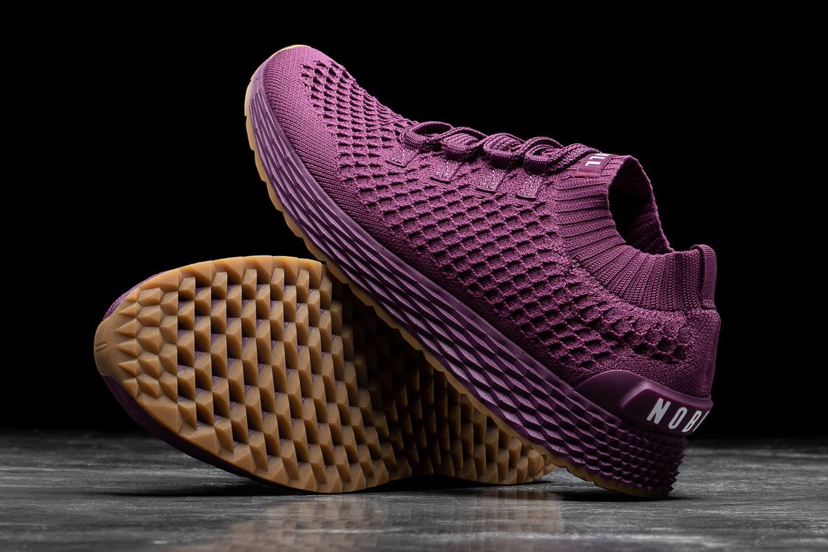 Chaussures Running Nobull Knit Runner Homme Violette | QE7310926
