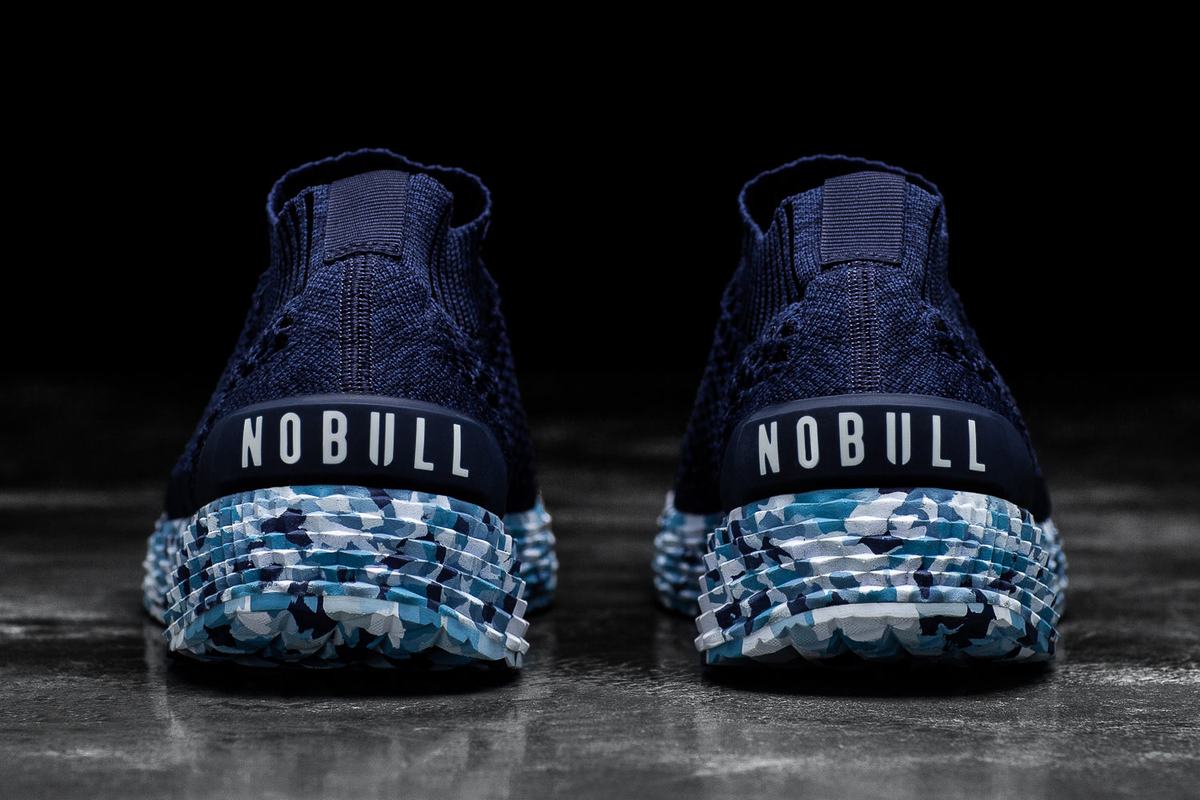 Chaussures Running Nobull Knit Runner Homme Bleu Marine | QR8734195
