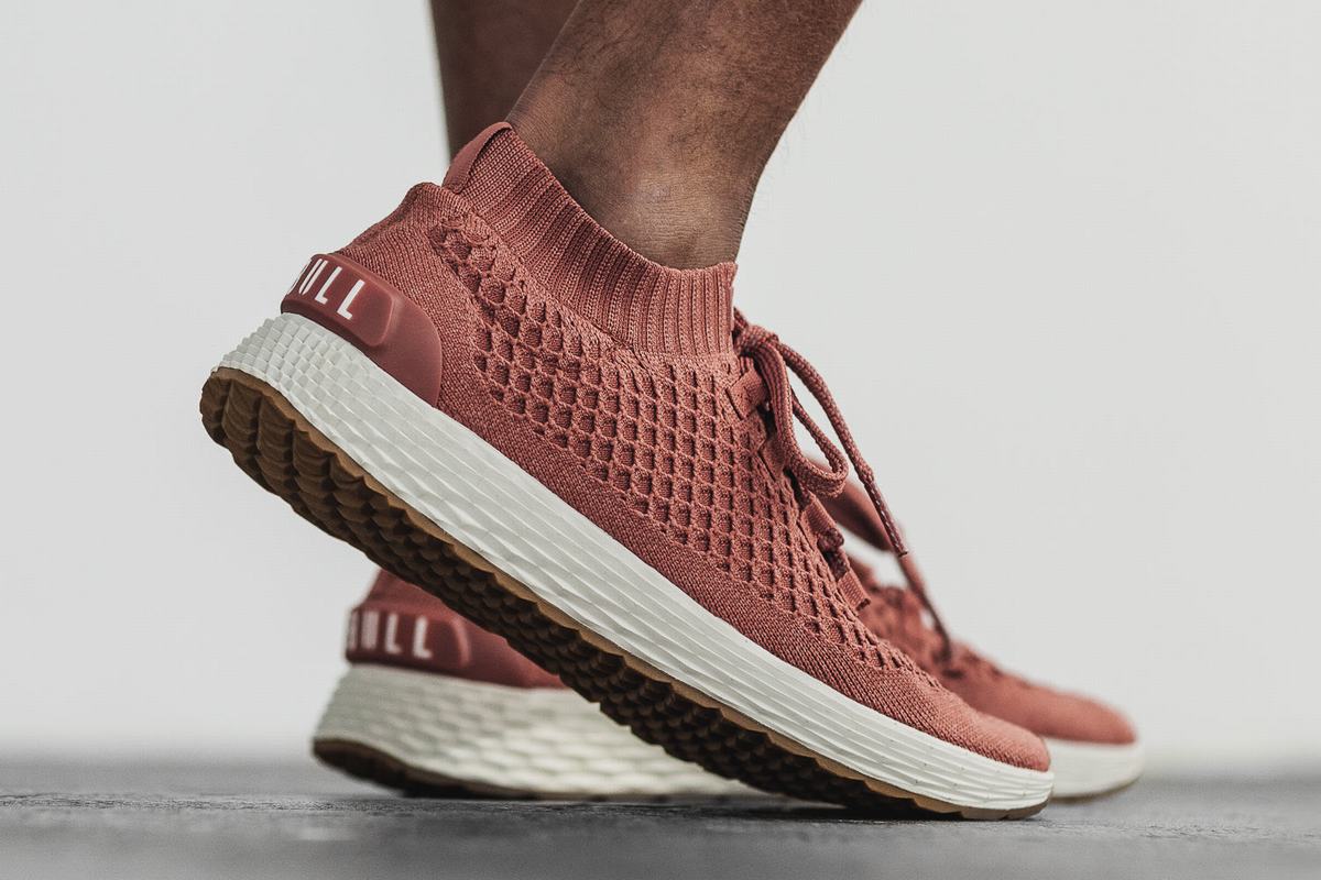Chaussures Running Nobull Knit Runner Homme Rouge | QV5749802