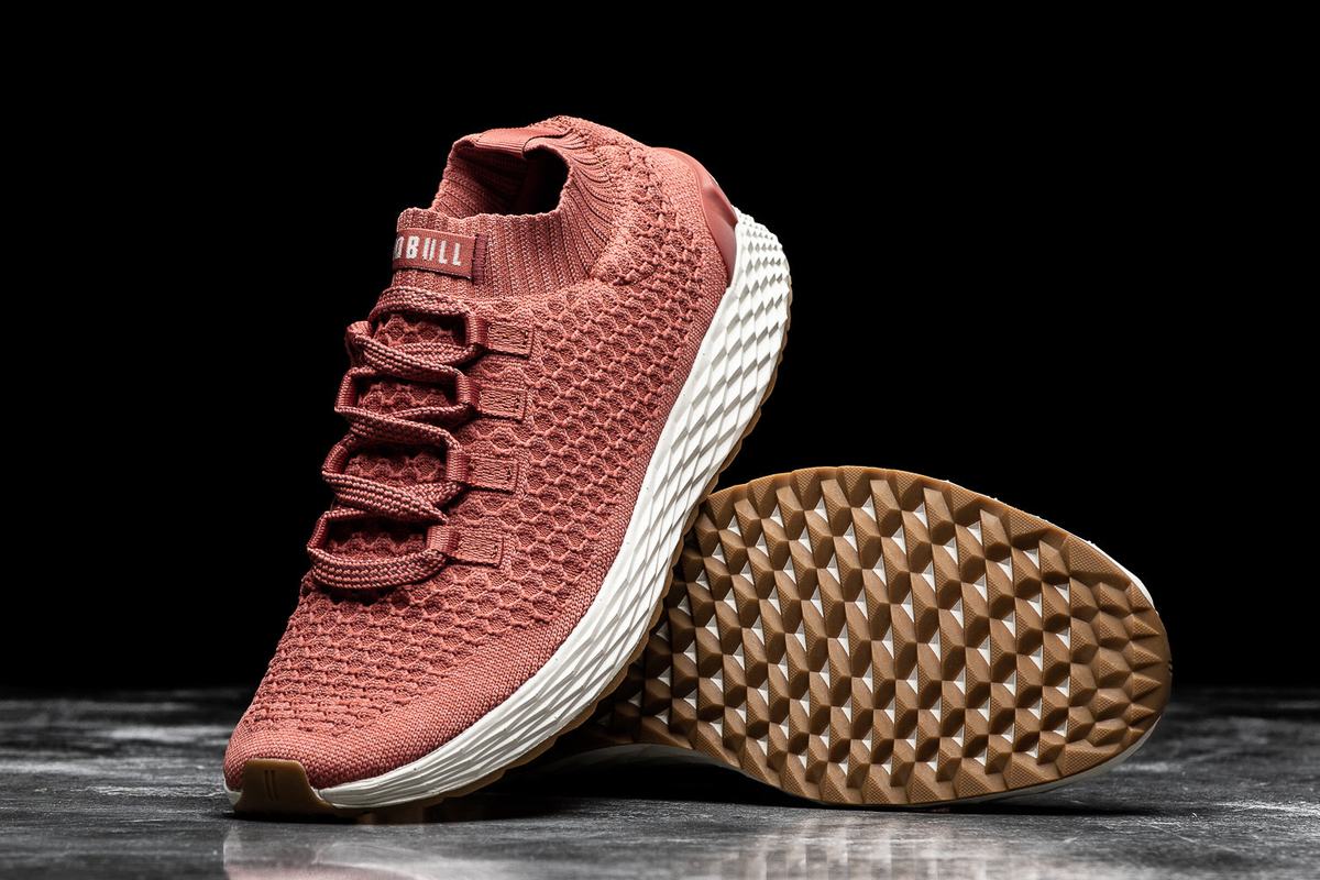 Chaussures Running Nobull Knit Runner Homme Rouge | QV5749802