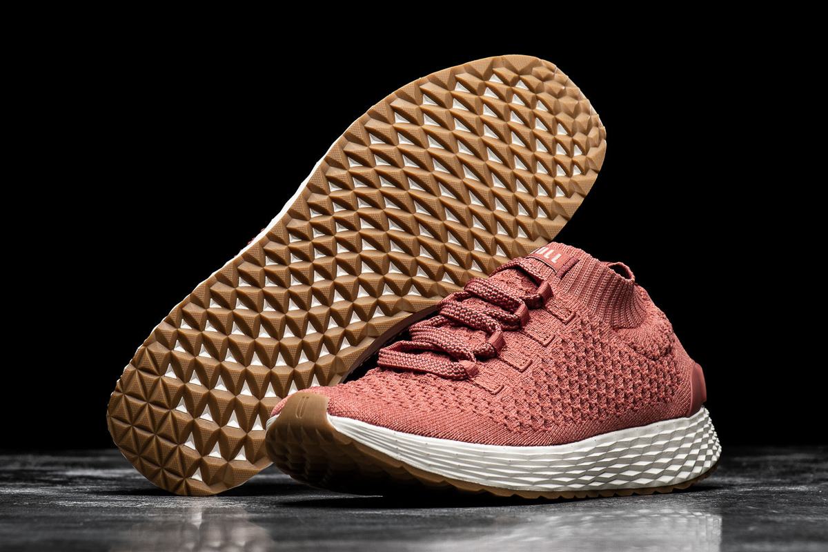 Chaussures Running Nobull Knit Runner Homme Rouge | QV5749802