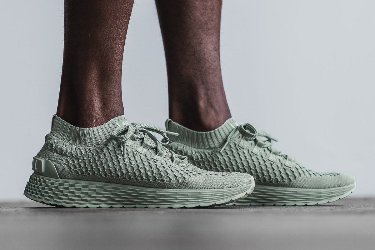 Chaussures Running Nobull Knit Runner Homme Vert | RN1435960