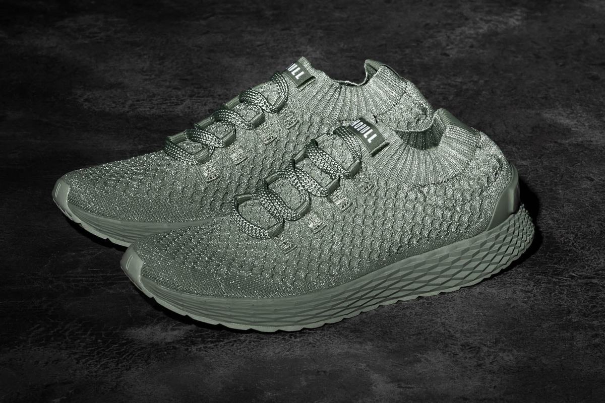 Chaussures Running Nobull Knit Runner Homme Vert | RN1435960