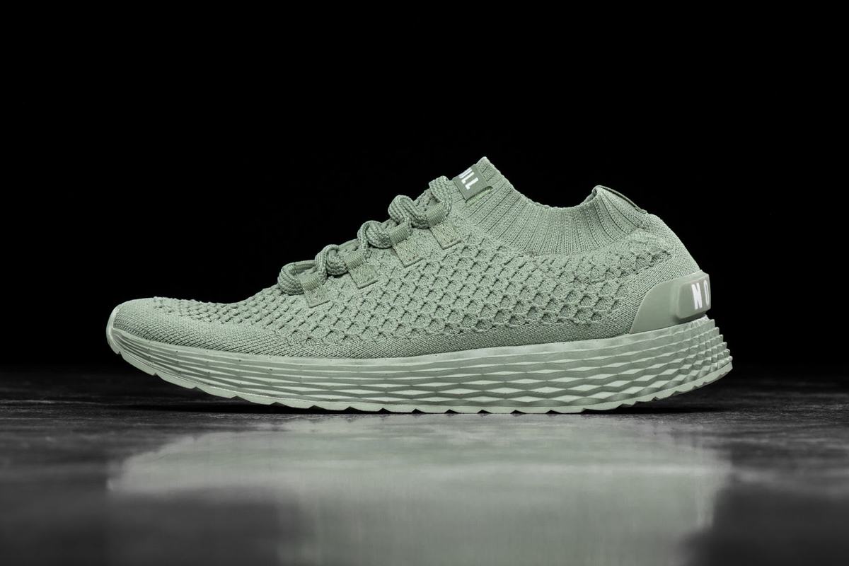 Chaussures Running Nobull Knit Runner Homme Vert | RN1435960