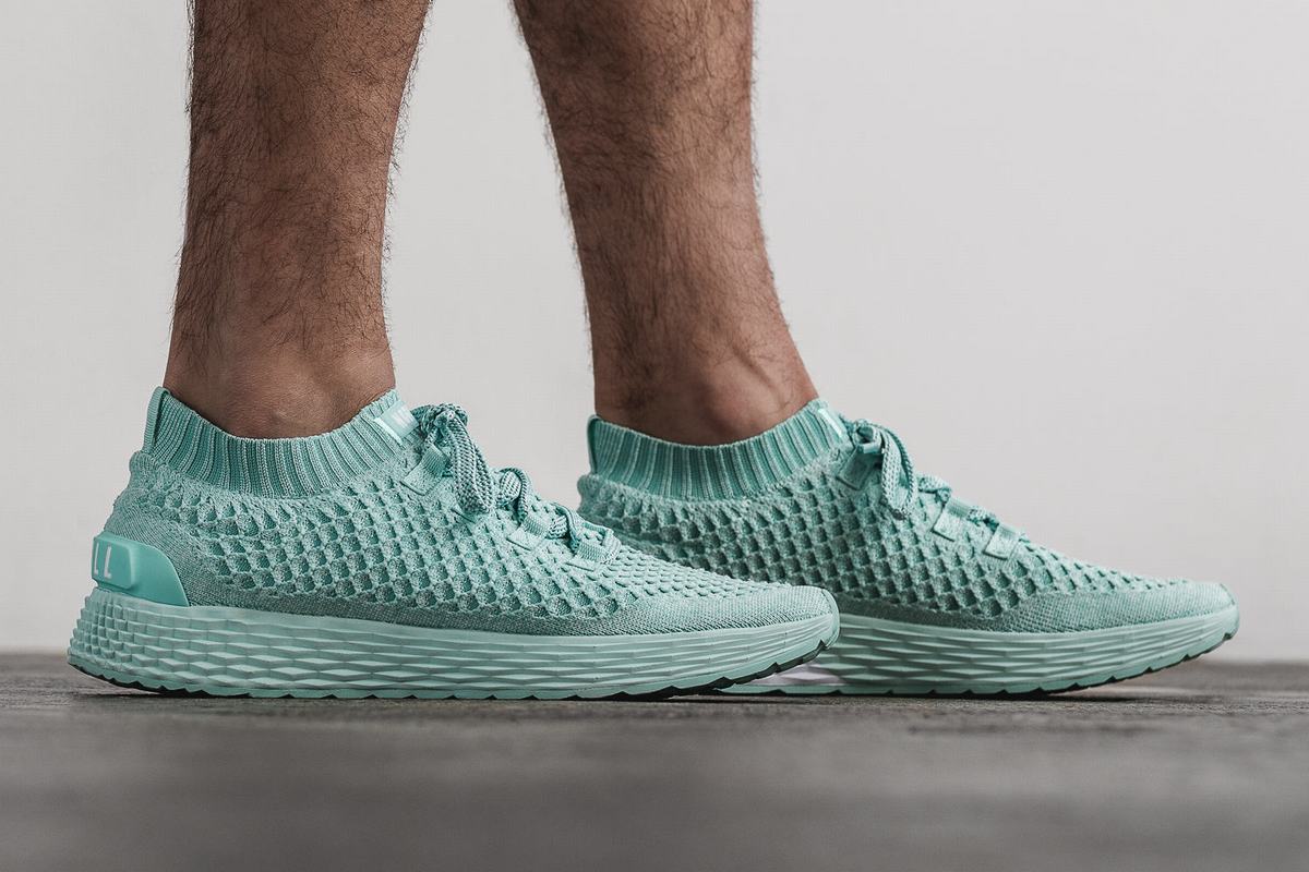 Chaussures Running Nobull Knit Runner Homme Turquoise Clair | SI9706125