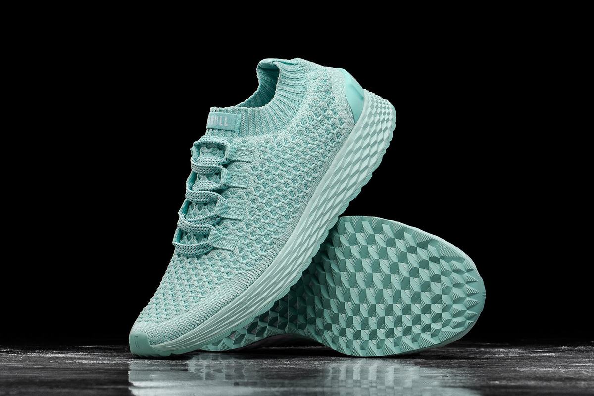 Chaussures Running Nobull Knit Runner Homme Turquoise Clair | SI9706125