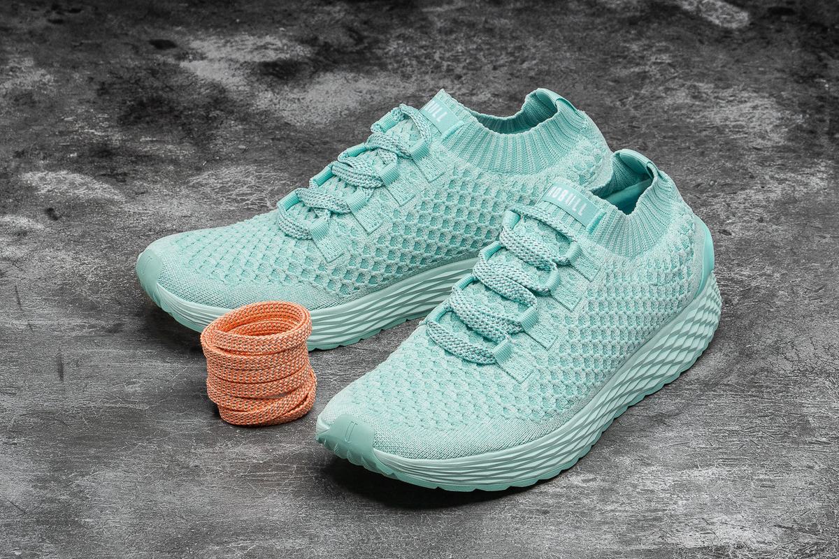 Chaussures Running Nobull Knit Runner Homme Turquoise Clair | SI9706125