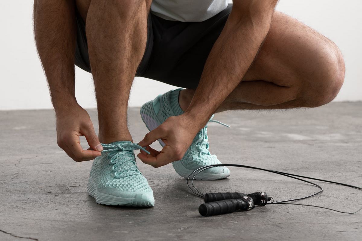 Chaussures Running Nobull Knit Runner Homme Turquoise Clair | SI9706125