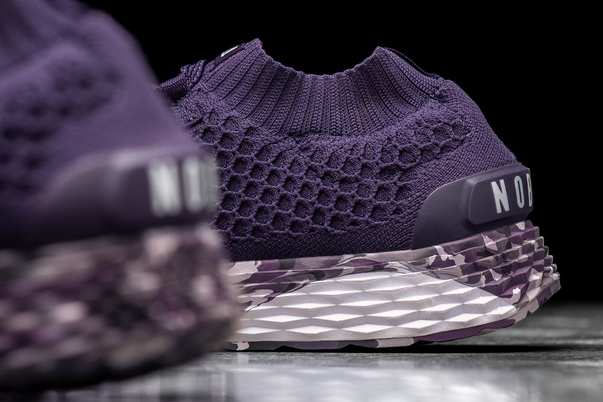 Chaussures Running Nobull Knit Runner Homme Violette Foncé | TW4809375
