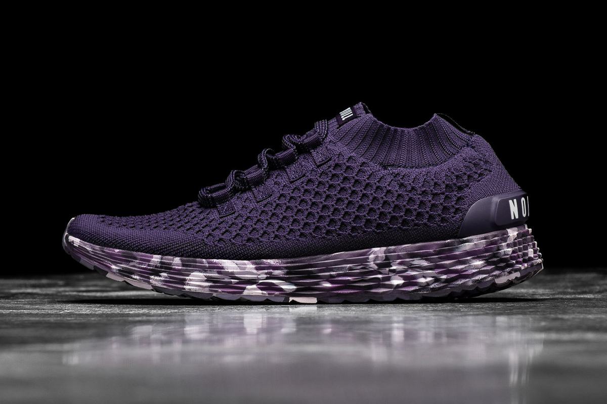 Chaussures Running Nobull Knit Runner Homme Violette Foncé | TW4809375